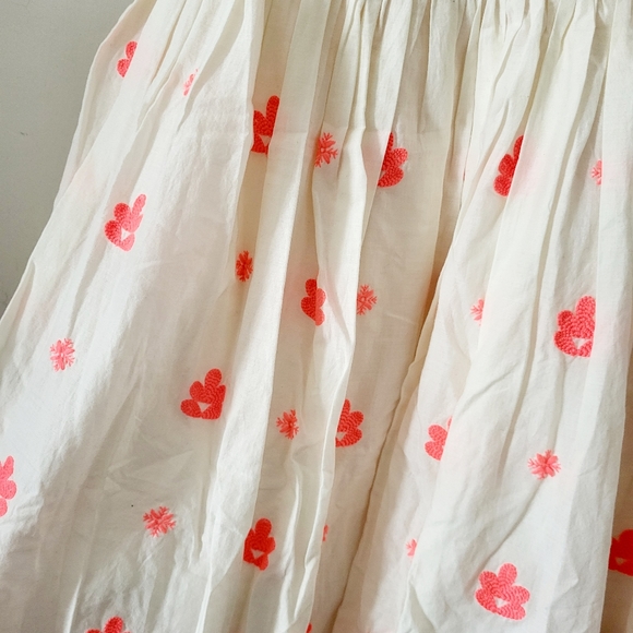 Boden Embroidered Sleeveless Dress Neon Pink and Cream/White US 10R - Picture 4 of 13